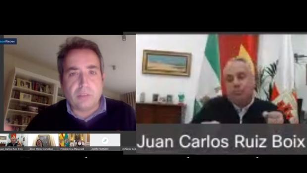 El alcalde de San Roque se mofa del positivo en alcohol de Saldaña en el directo del pleno de Diputación