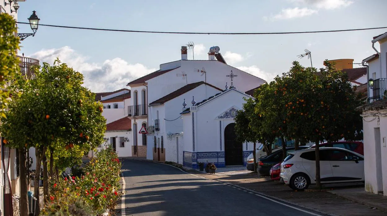 Una de las calles del municipio sevillano de El Madroño