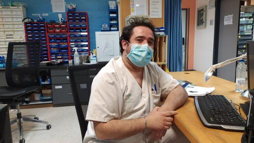 José Manuel Cardoso, autor de comparsas y enfermero del Hospital Punta de Europa de Algeciras.