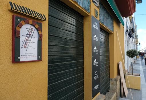 Imagen de establecimiento cerrado en Puerto Real.