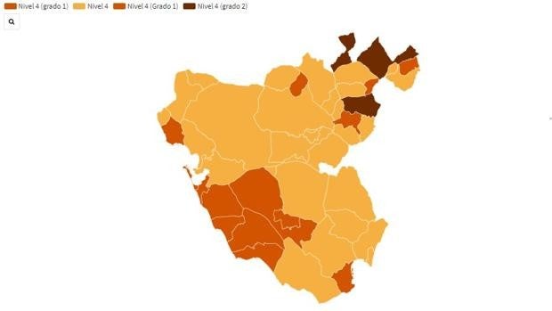 Mapa Covid: Algeciras y Chiclana bajan de 500 y junto a Cádiz y San Fernando esperan a su reapertura