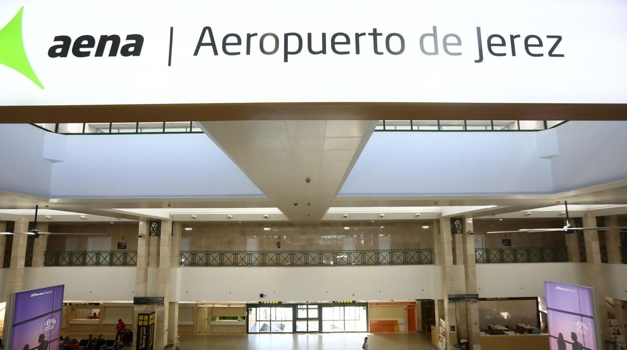 La zona de embarque del aeropuerto de Jerez está vacía