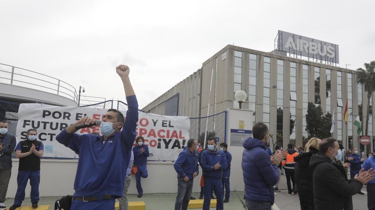 Última protesta ceolebrada en la factoría de Puerto Real