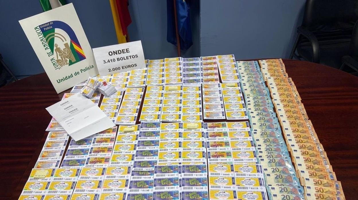 Intervenidos 3.410 boletos de lotería ilegal en Cádiz