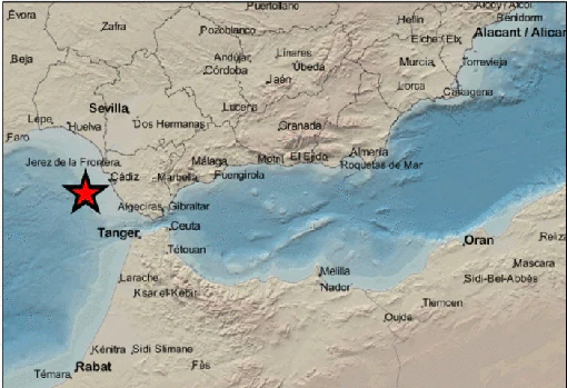 Un movimiento sísmico se deja notar en Cádiz, San Fernando, El Puerto y Chiclana
