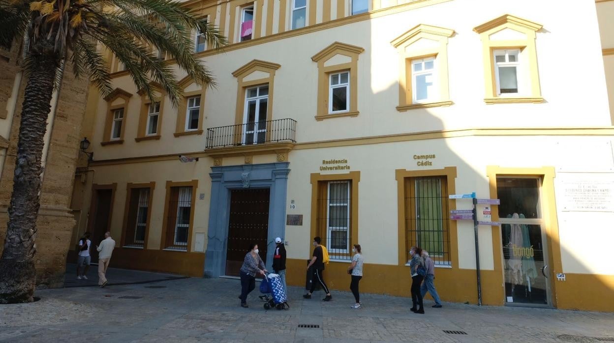 La residencia universitaria Campus Cádiz, ayer por la tarde.