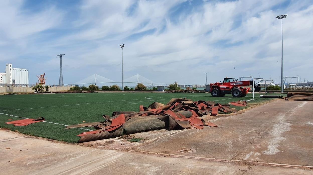 El Complejo Deportivo Elcano tendrá un campo de fútbol 11