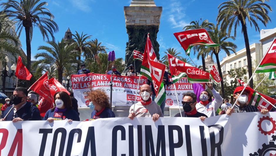 Video: Manifestación del 1 de Mayo en Cádiz