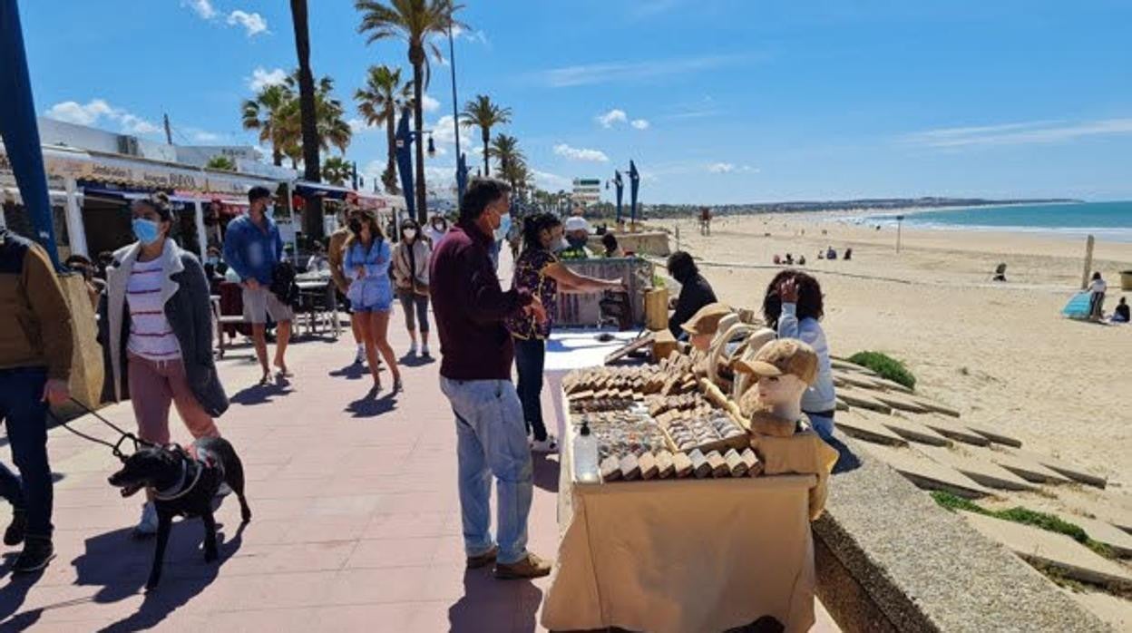 La playa de la Barrosa, en Chiclana.