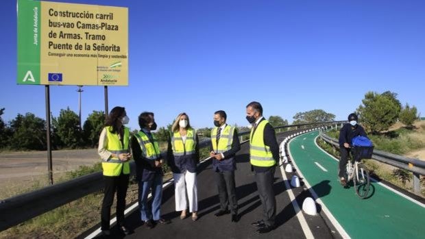 El carril BUS-VAO entre Sevilla y el Aljarafe se pone en servicio con tres meses de adelanto