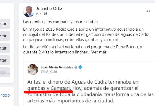 Ortiz estalla y llama a Kichi «miserable» por sus ataques a un exconcejal del PP