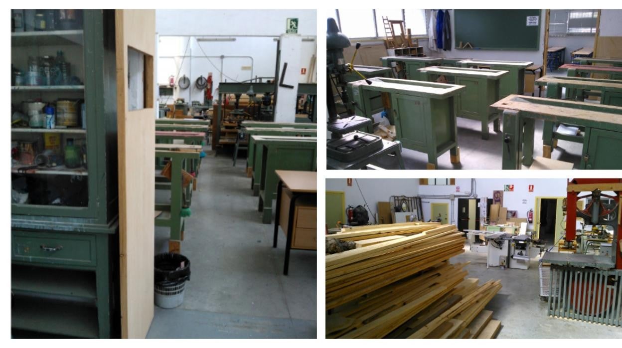 El taller del Ies Fernando Aguilar que estará dedicado al ciclo de Carpintería y Mueble.