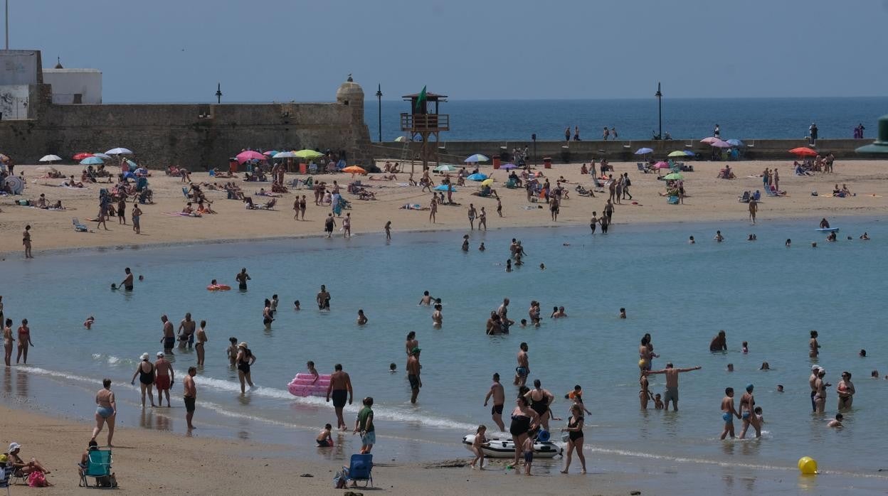 Playa de la Caleta, en Cádiz.