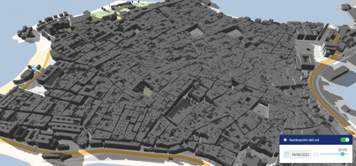 Mapa de Cádiz a las 20:00