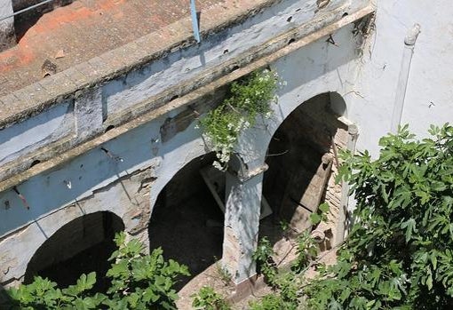 Estado del claustro del cenobio