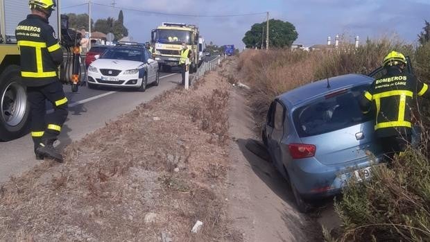 Una conductora herida en un accidente de tráfico entre Jerez y San José