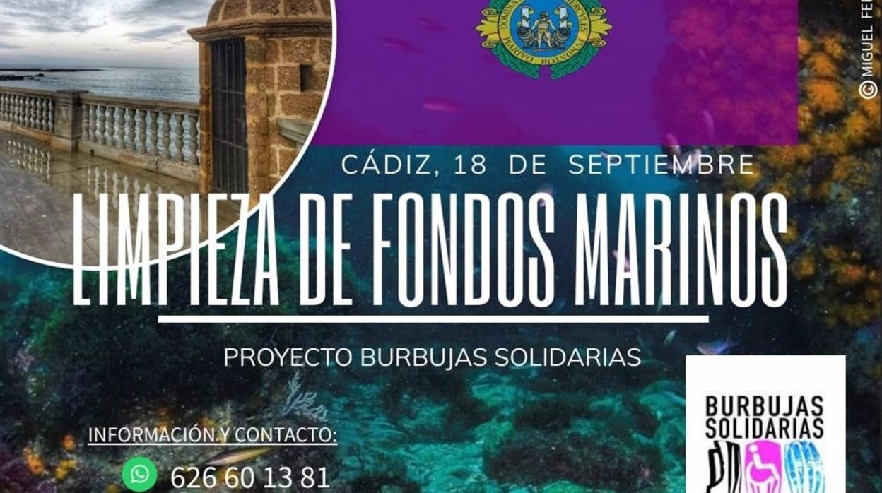 El Ayuntamiento de Cádiz se suma a la campaña de Limpieza de Fondos Marinos