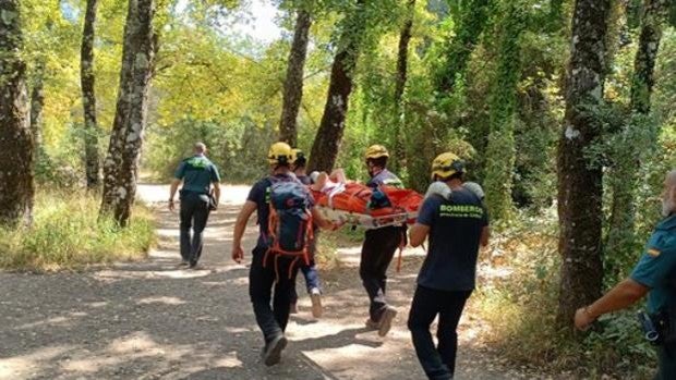 Rescatada tras romperse el tobillo mientras realizaba el sendero por el río Majaceite en Ubrique