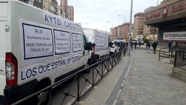 Los interinos del Ayuntamiento de Cádiz acudirán el próximo sábado a una gran manifestación en Madrid