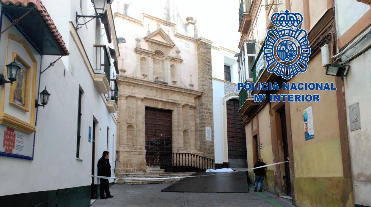 Juan Antonio falleció en la escalinata de la Iglesia de Santa María