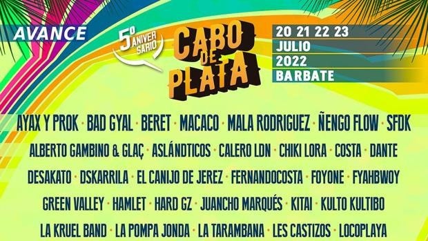 Vuelve el festival Cabo de Plata en 2022