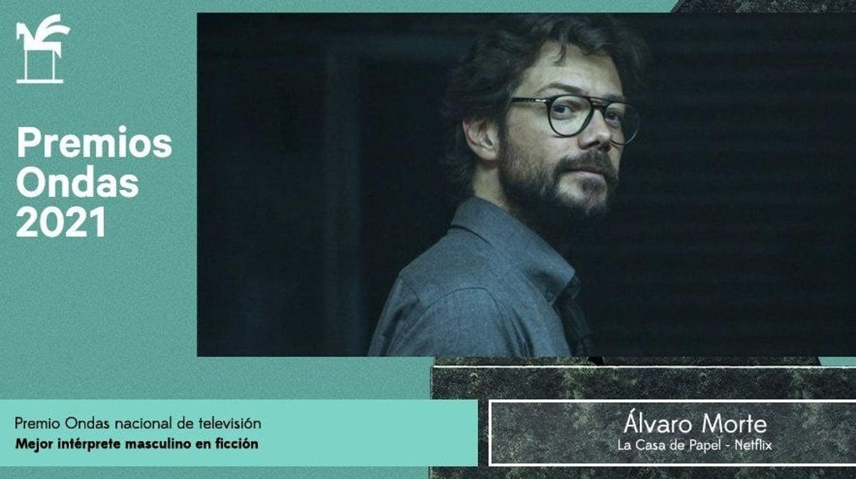 El actor gaditano Álvaro Morte gana el Premio Ondas 2021