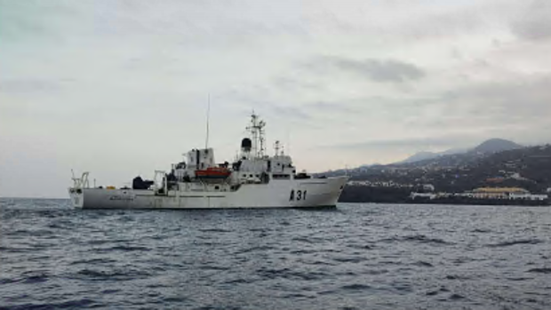 El buque hidrográfico 'Malaspina' llega a La Palma desde Cádiz