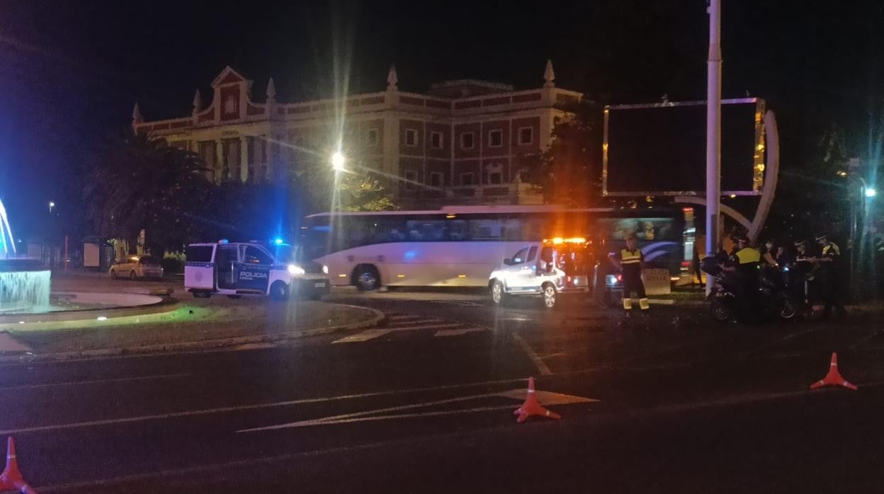 Imagen del accidente ocurrido este viernes en Cádiz