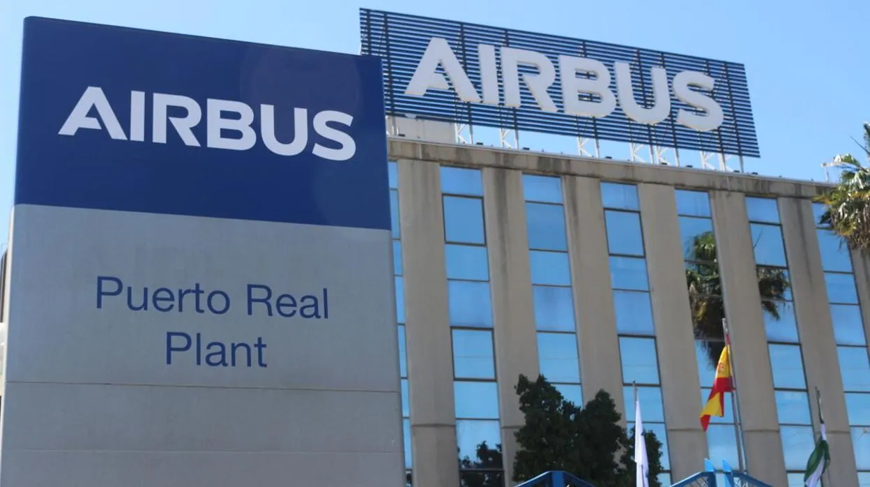 Vista parcial de la planta de Airbus de Puerto Real, en el polígono del Trocadero