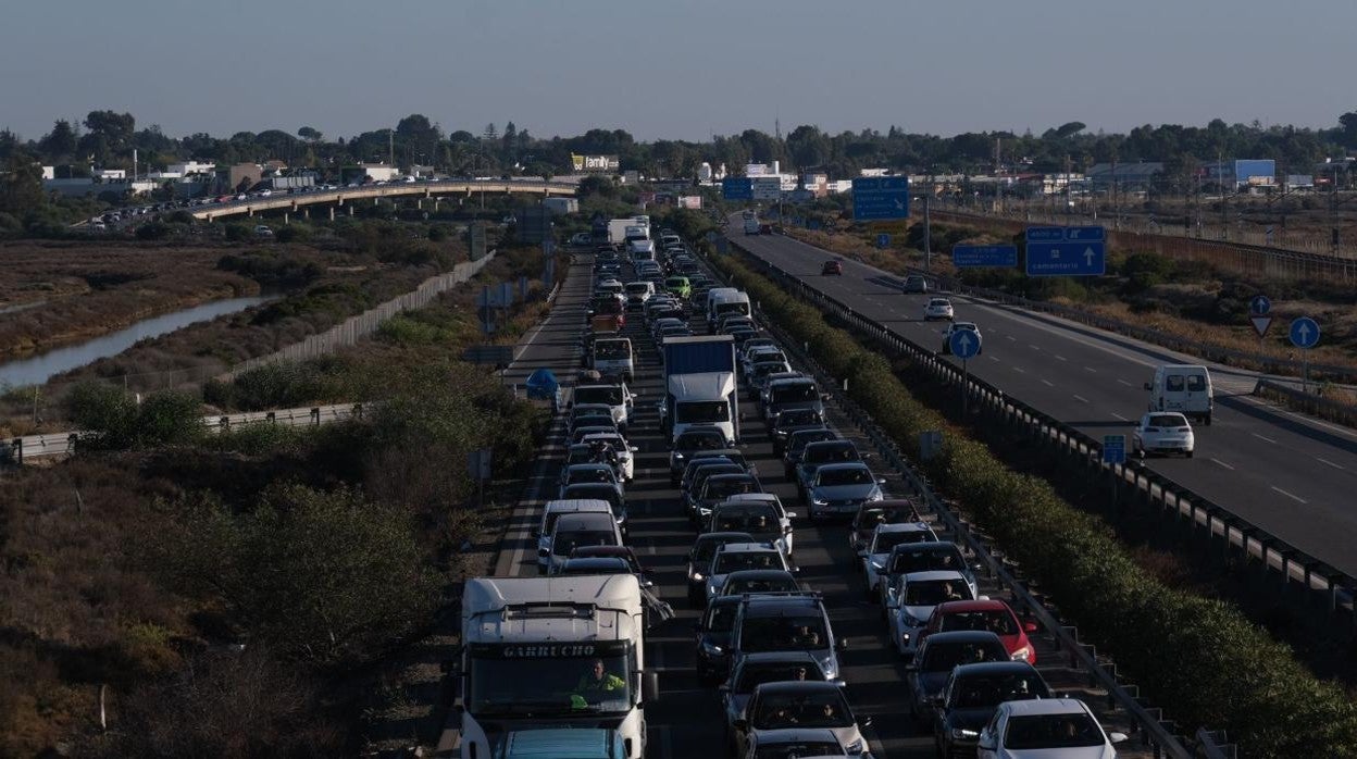 Colapso circulatorio este lunes en el nudo de Tres Caminos