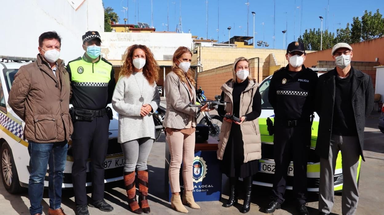 Presentación del dron de la Policía Local de Alcalá de Guadaíra