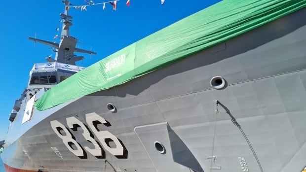 Navantia bota la quinta corbeta para Arabia Saudí en San Fernando