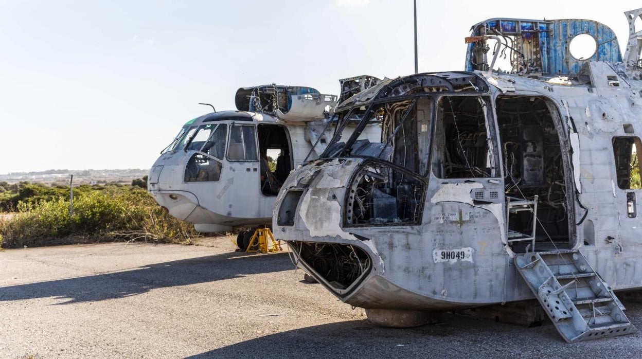 Los Sea King que se están dando de baja.