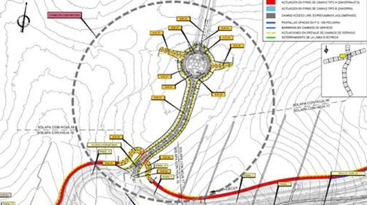 Plano de actuación de la conexión con Espartinas desde la A-49 y SE-40