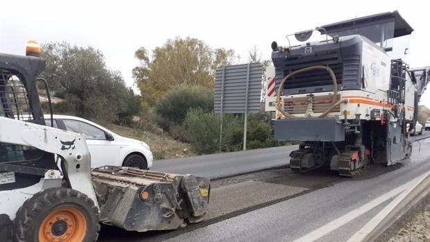 Mejoras en la carretera A-372 en Arcos de la Frontera