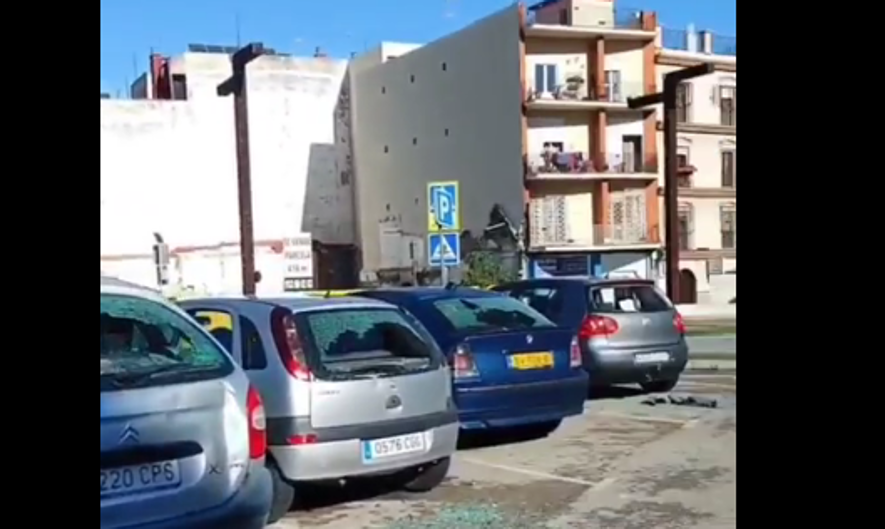 Vídeo: La noche de Reyes Magos deja destrozos en Algeciras