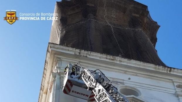 Nueva caída de cascotes en la iglesia de San Juan de Dios de Cádiz