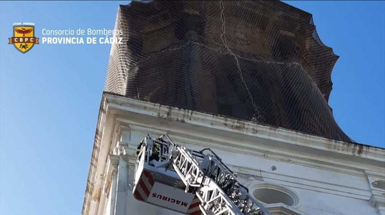 Nueva caída de cascotes en la iglesia de San Juan de Dios de Cádiz