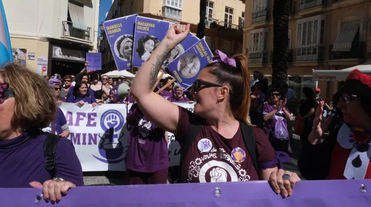 Imagen de una manifestación en el Día Internacional de la Mujer.