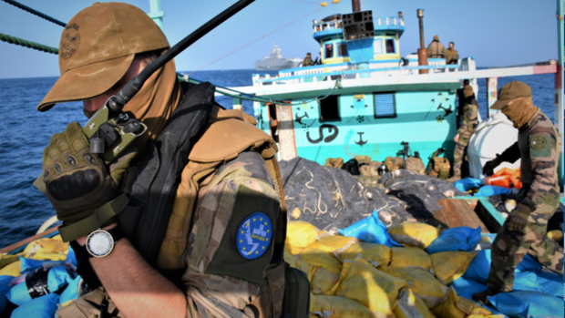 Lucha contra el narco en el océano Índico coordinada desde la Base Naval de Rota