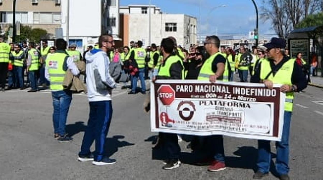 Piquetes este jueves por la tarde en Cádiz