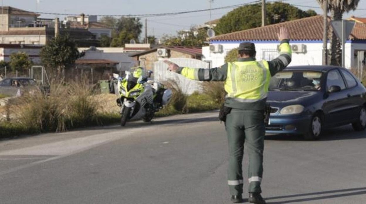 Control de tráfico para el uso del cinturón.