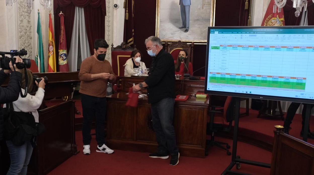 Sorteo del cuadrante del COAC 2022.