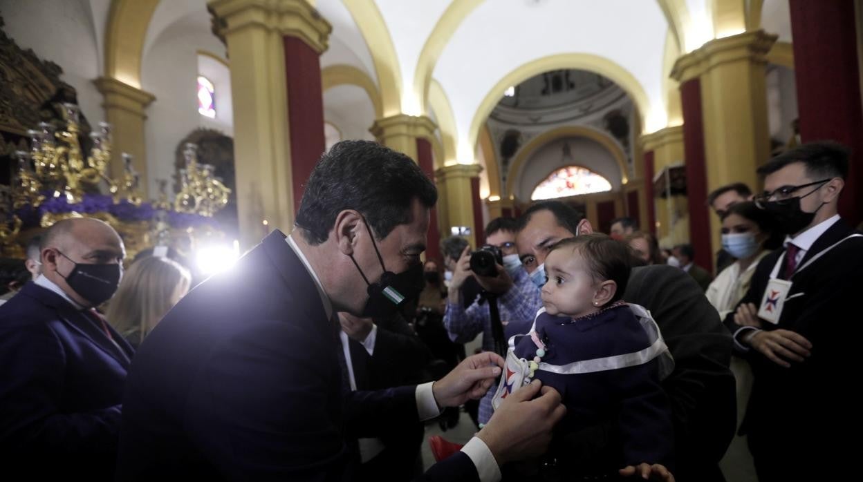 Juanma Moreno en San Fernando.