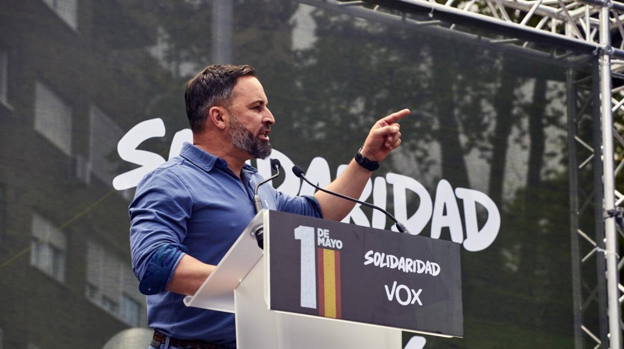 Abascal en un acto del sindicato Solidaridad