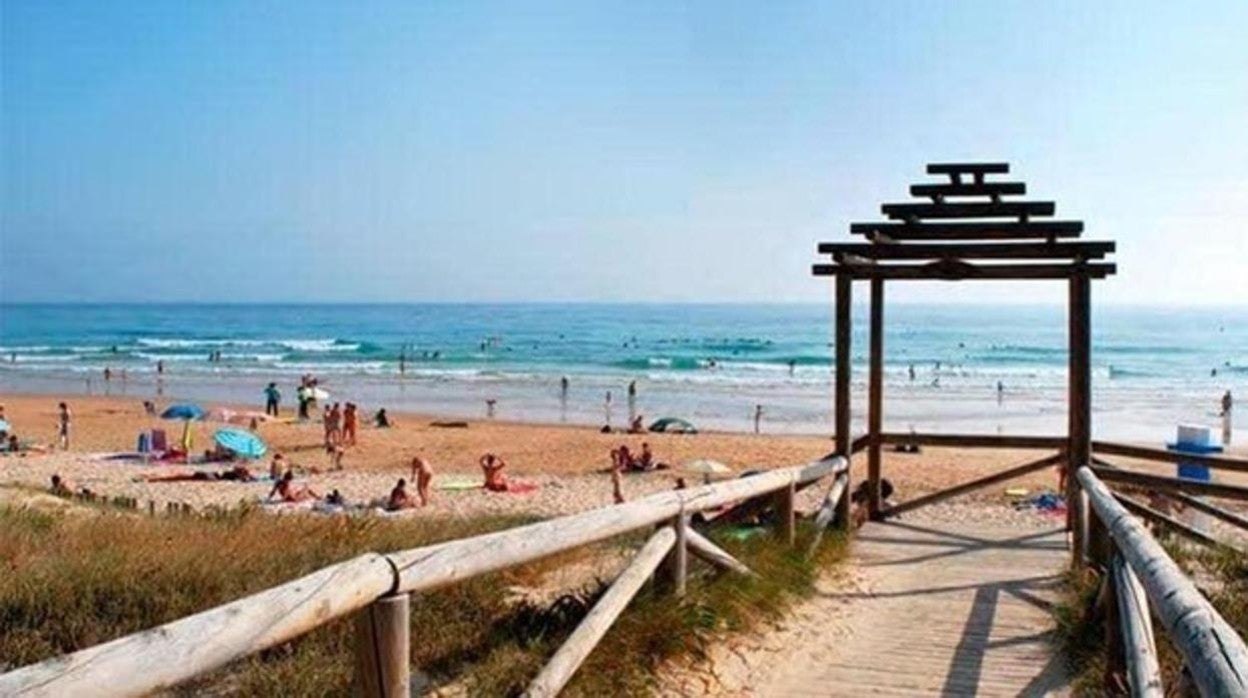 Playa de El Palmar en una foto de archivo.