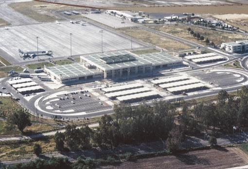 Vista panorámica del aeropuerto de Jerez