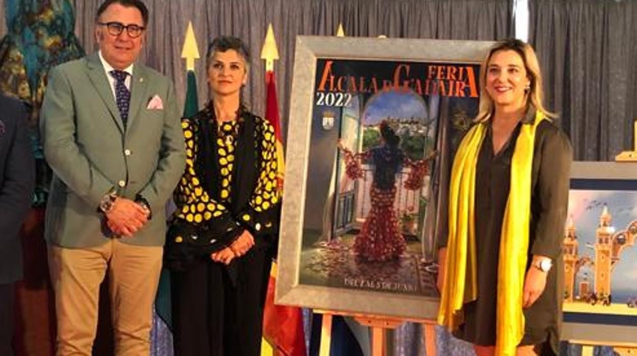 Presentación del cartel de la Feria de Alcalá, obra de la artista Nuria Barrera