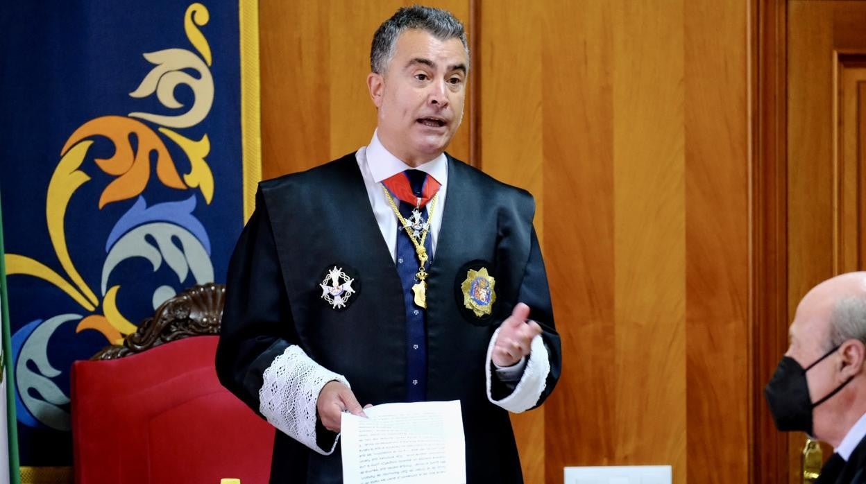 Ángel Núñez durante su discurso.