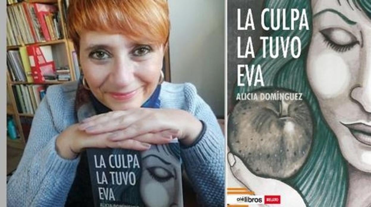 Alicia Domínguez, con el libro que incluye el relato convertido en guion del cortometraje.